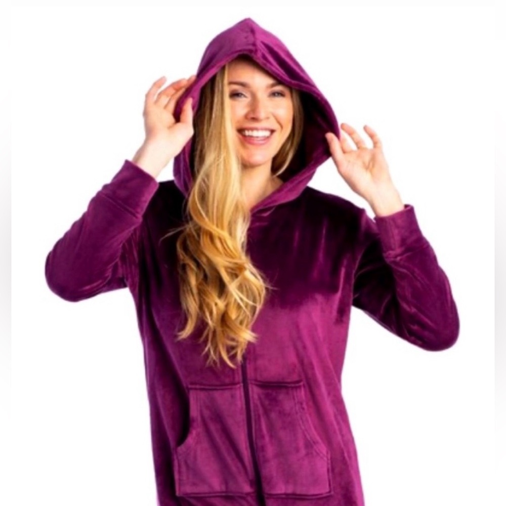 Softies by Paddi Murphy Snuggle Jumper Antique Fuchsia Color Jumpsuit Size S/M